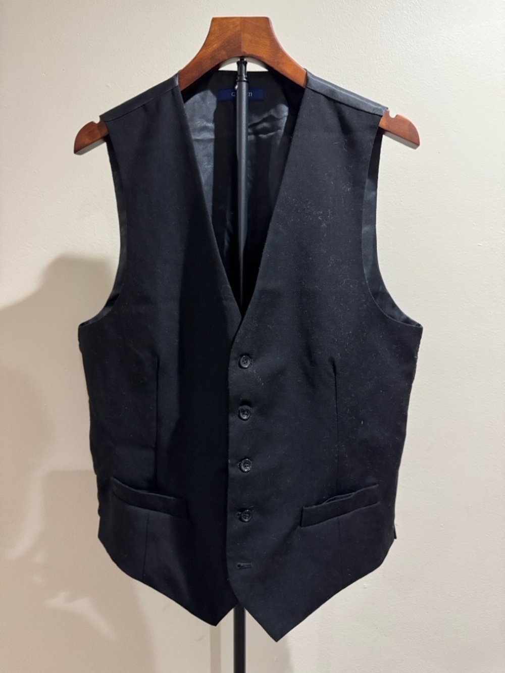 Gioberti Men's Formal Dress Suit Vest Black (Size L)